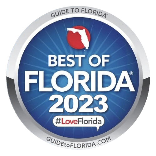 Best of Florida 2023 award badge - Southern Style Dental recognized for excellence - #LoveFlorida, GuideToFlorida.com